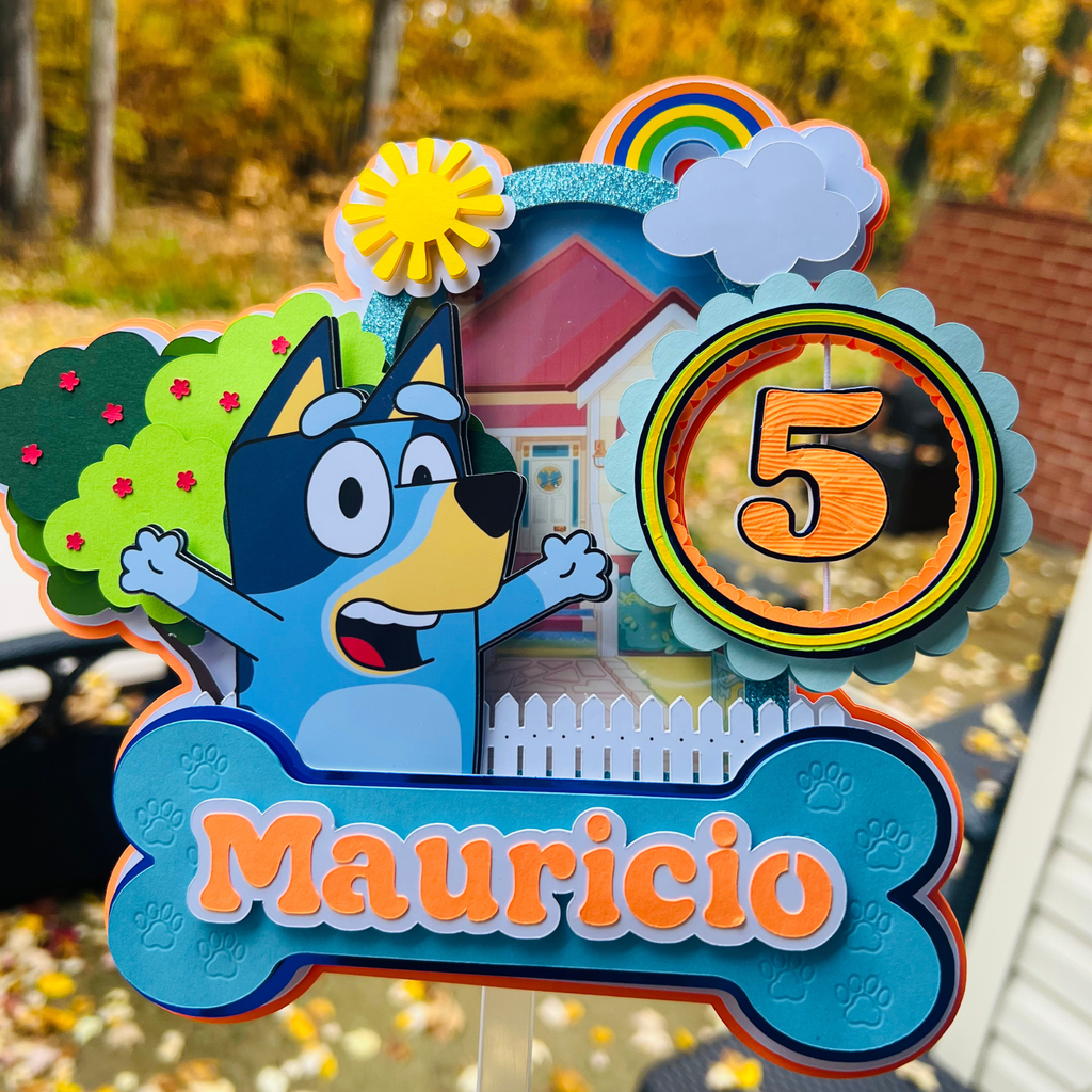 Bluey Light-Up Cake Topper