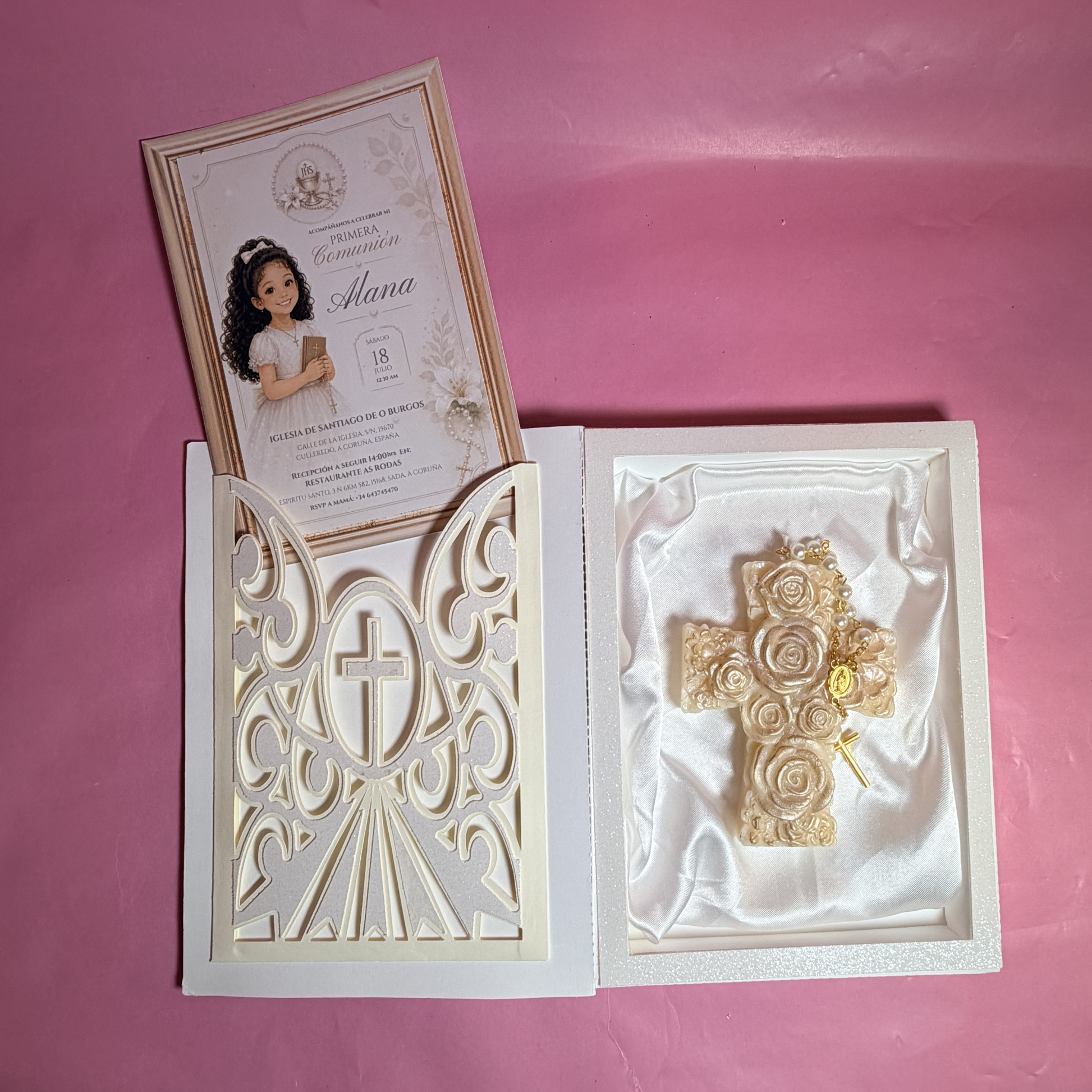 Luxury First Communion Invitation Keepsake Box