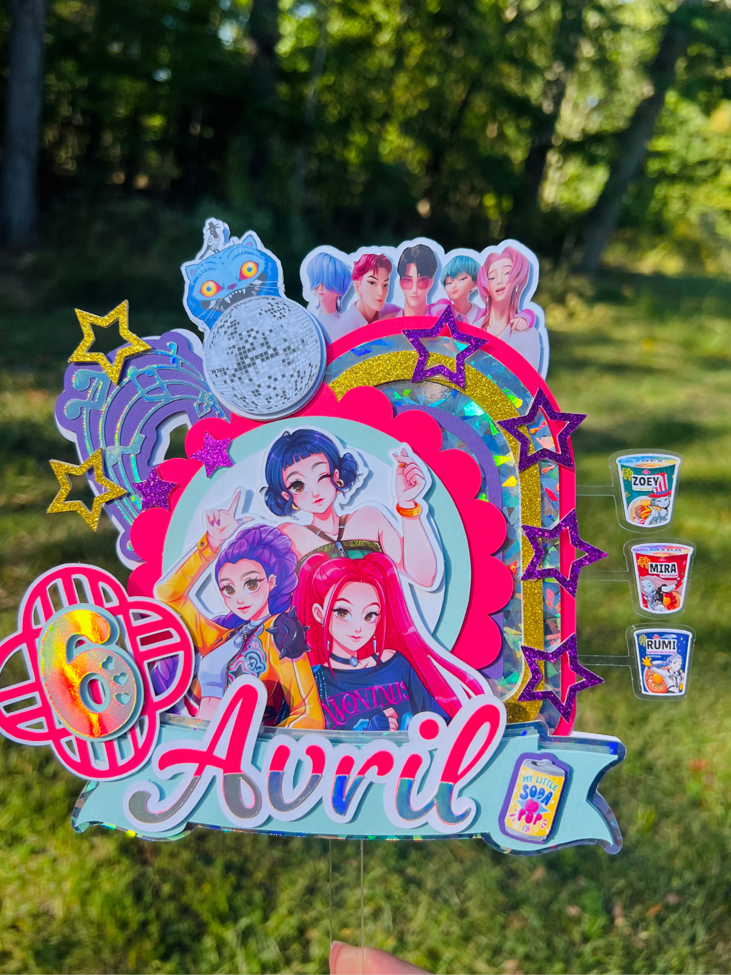 K-pop Demon Hunters Cake Topper