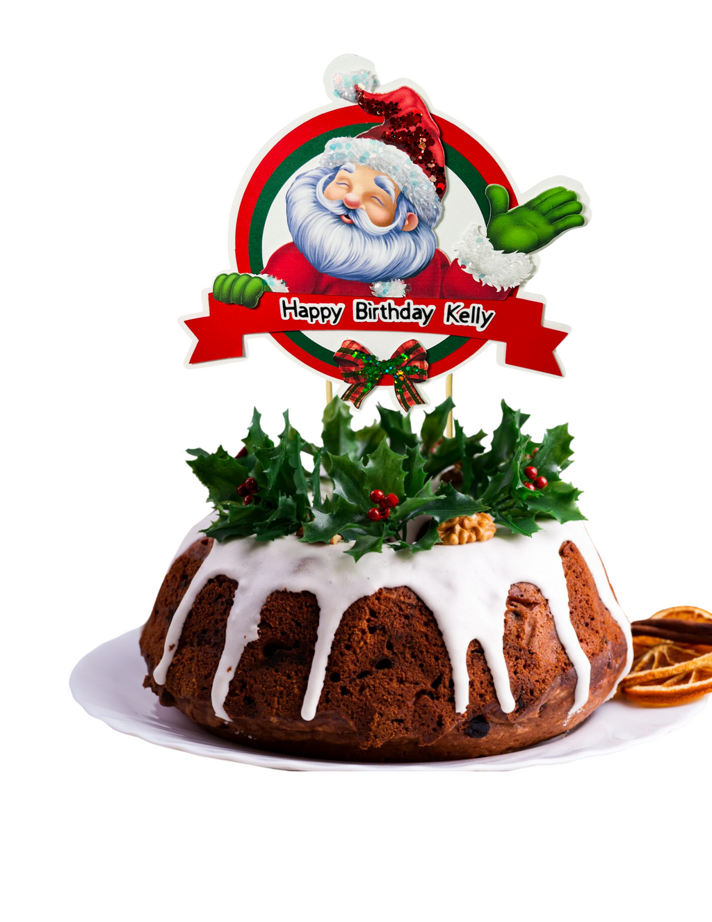 Christmas Birthday Cake Topper