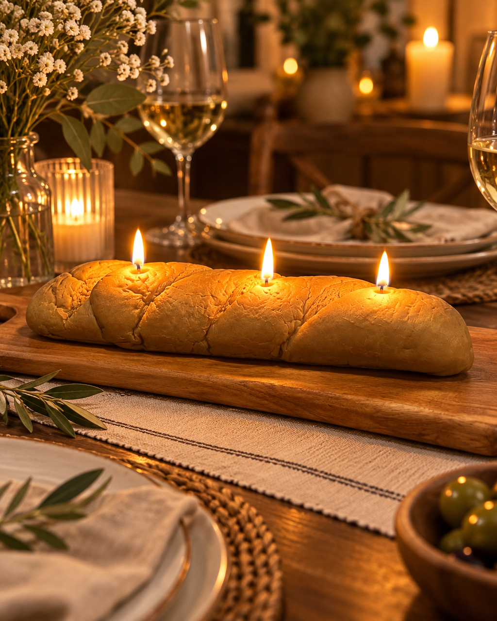 Baguette Candle