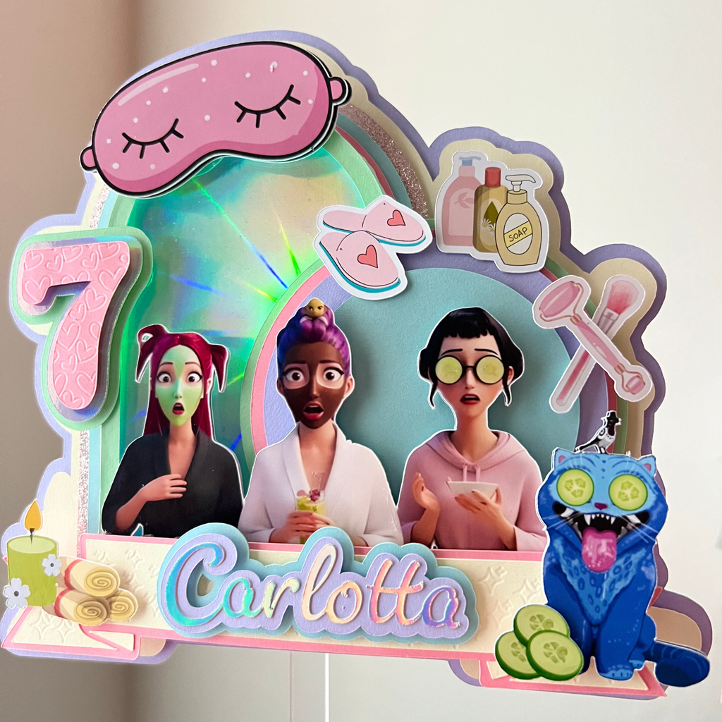 K-pop Demon Hunters Spa Style Inspired Cake Topper