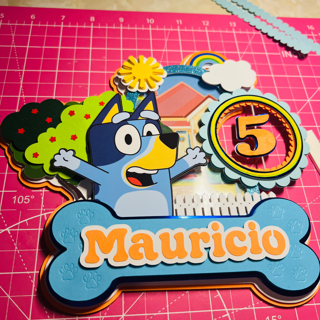 Bluey Light-Up Cake Topper