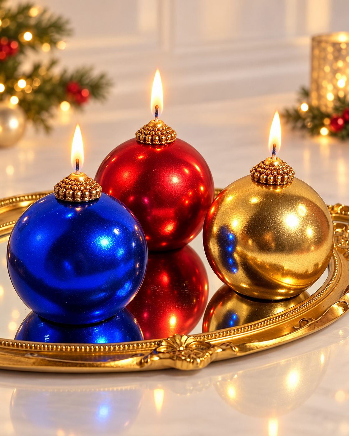 Christmas Ornament Candle