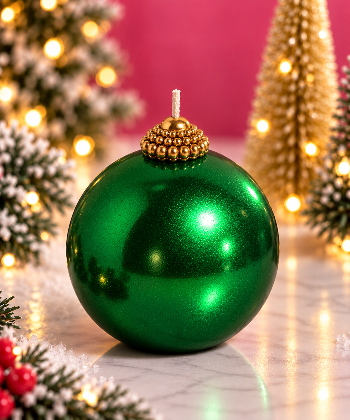 Christmas Ornament Candle