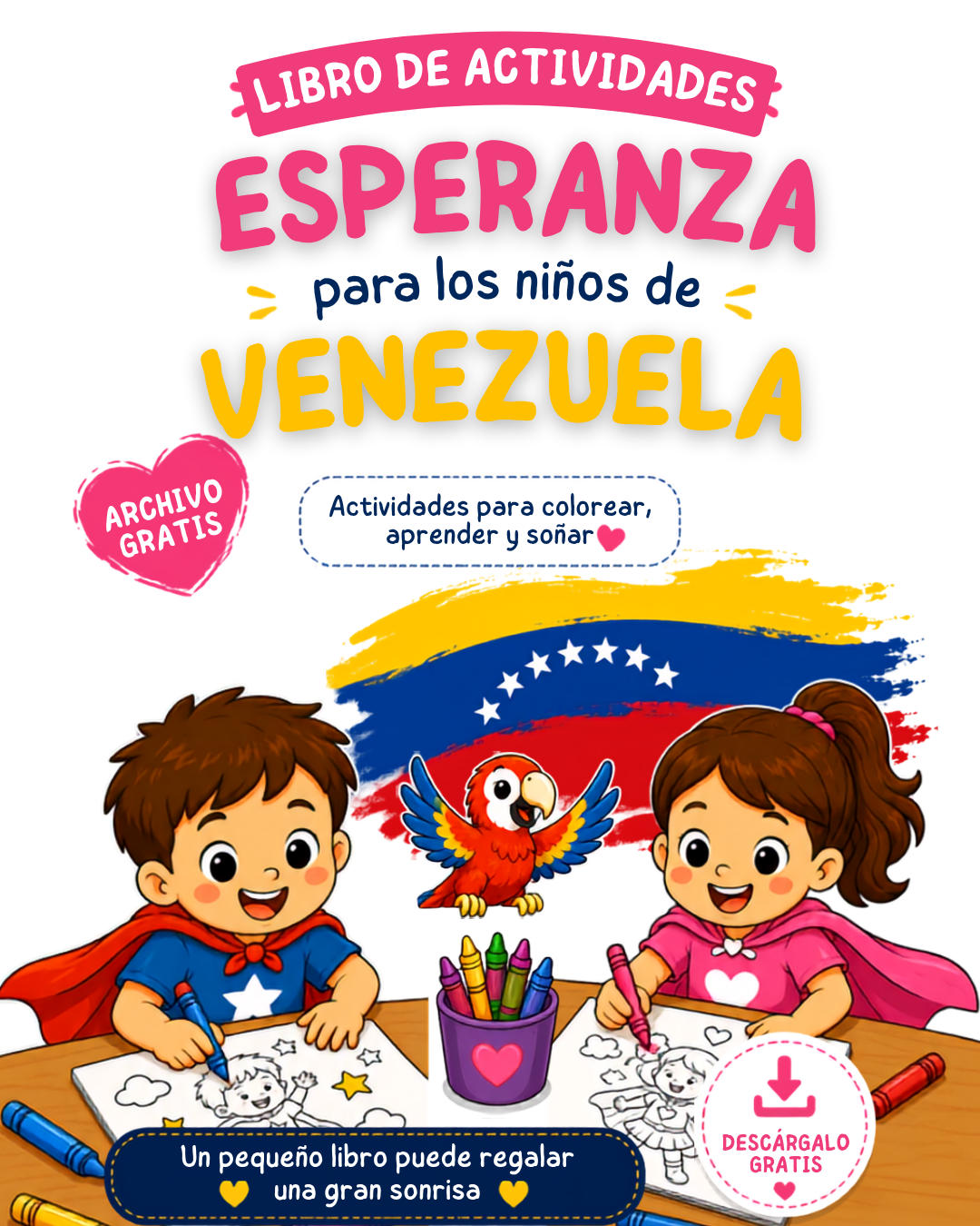 Sonrisas para Venezuela -  Libro de actividades gratuito