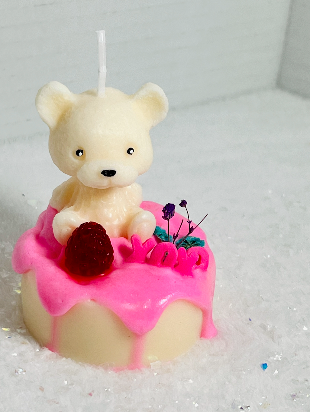 Bear Cake Candle