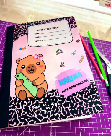 Personalized Composition Notebook Cover Kit