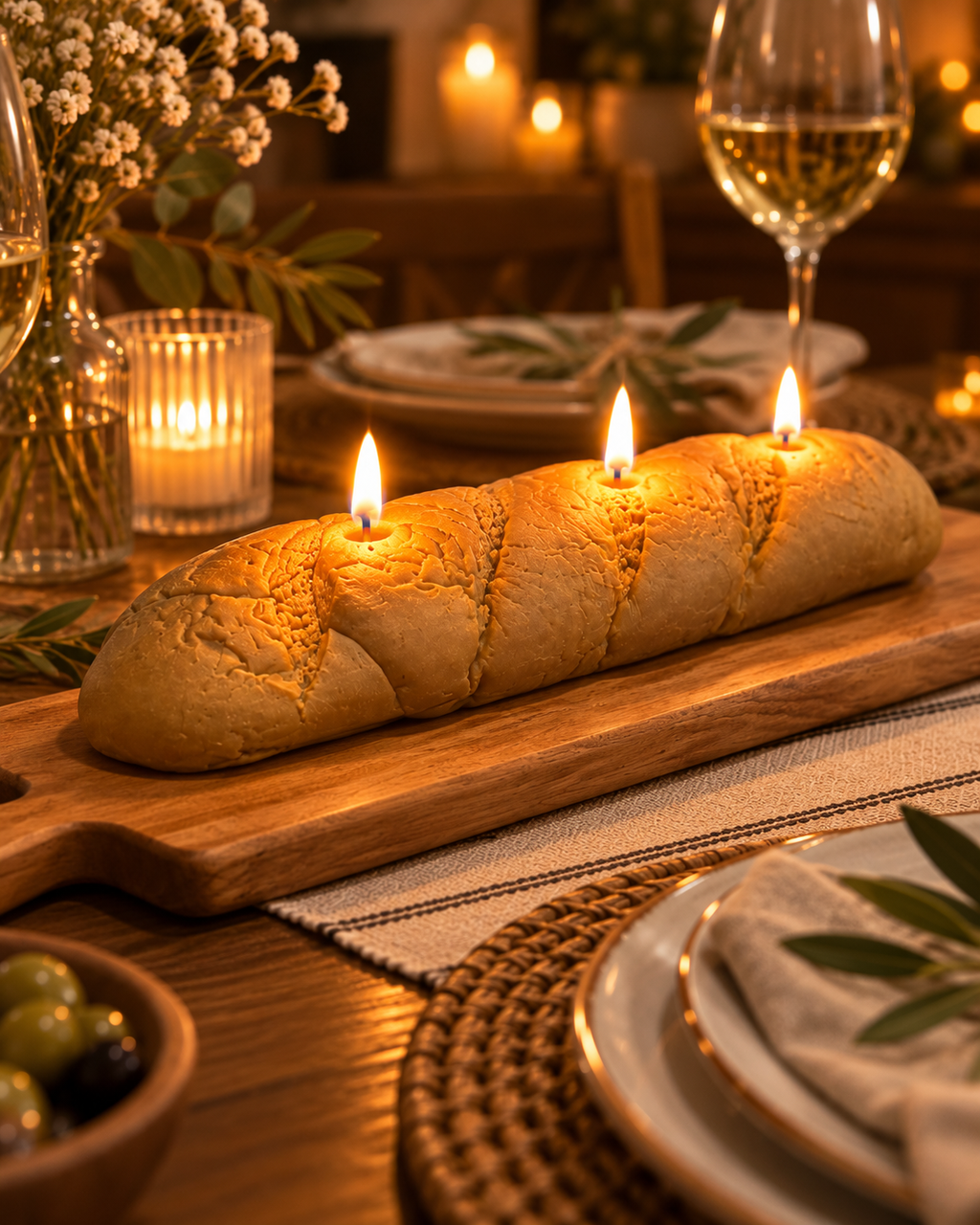 Baguette Candle