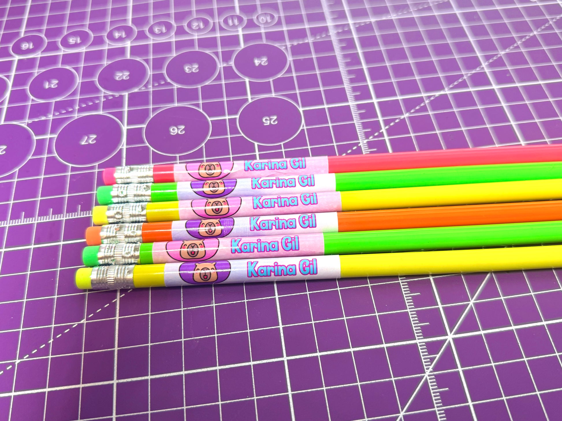Capybara School Labels