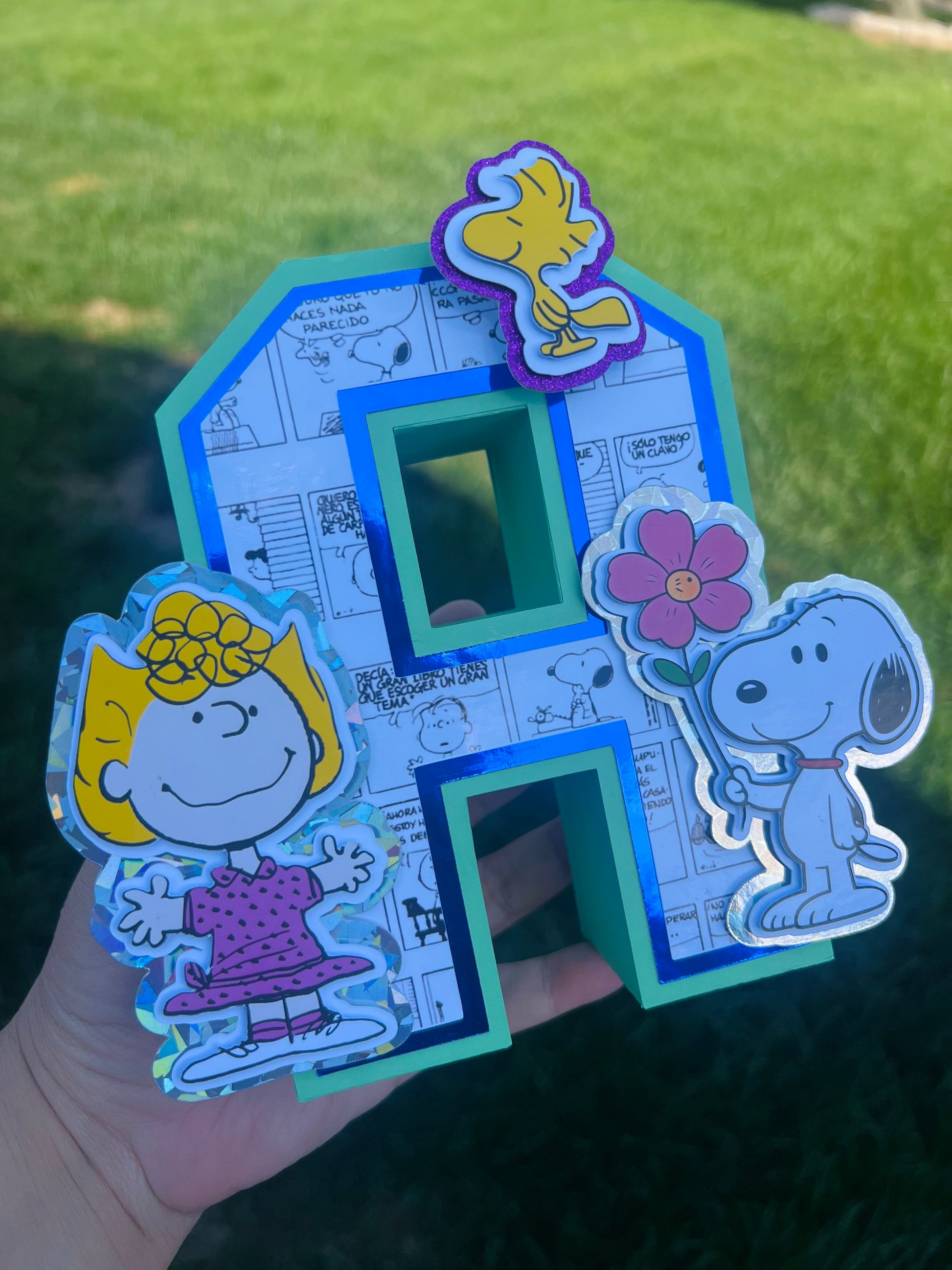 Custom 3D Paper Letters Snoopy Theme Party Decor