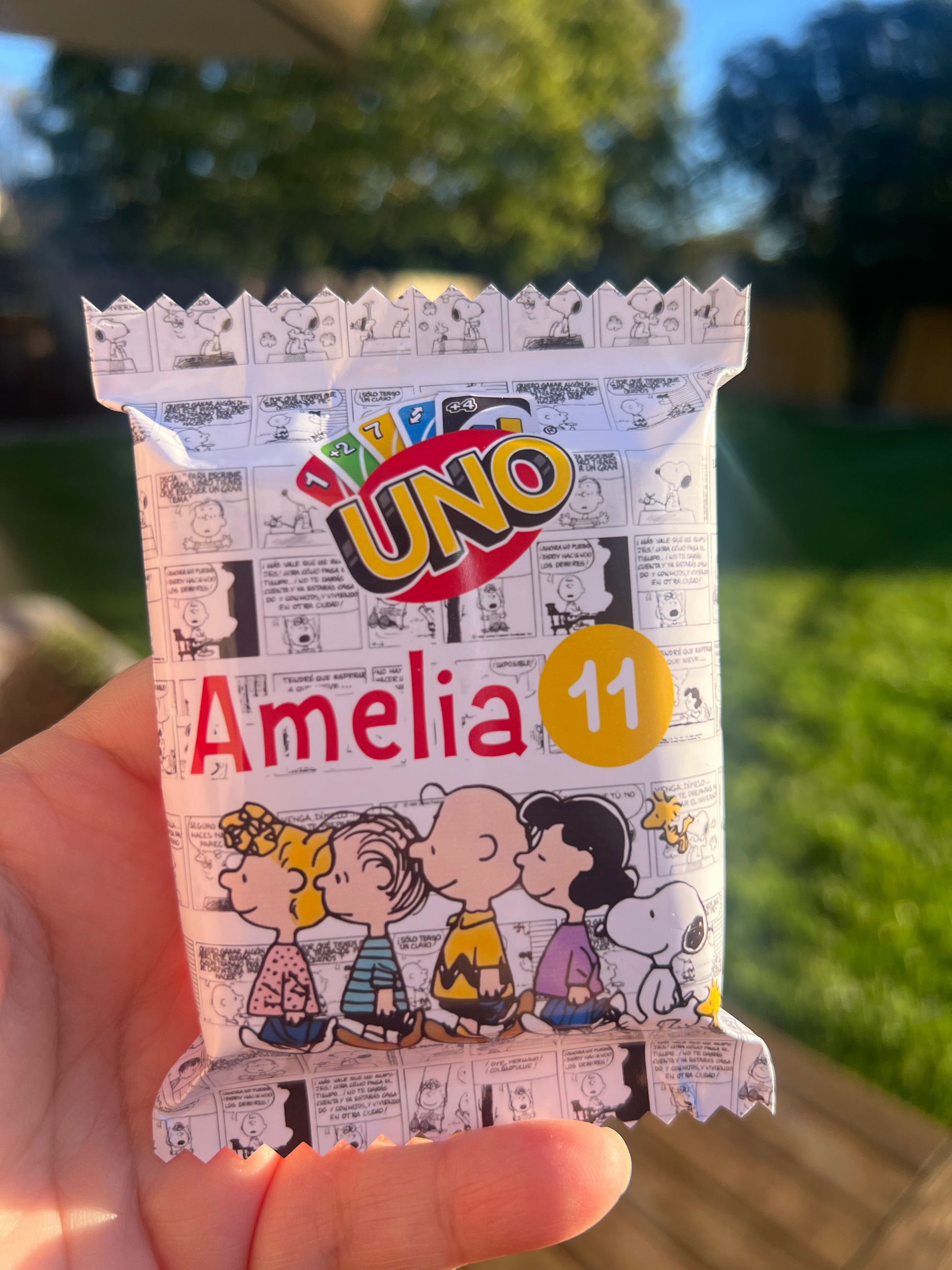 Mini UNO Cards Personalized