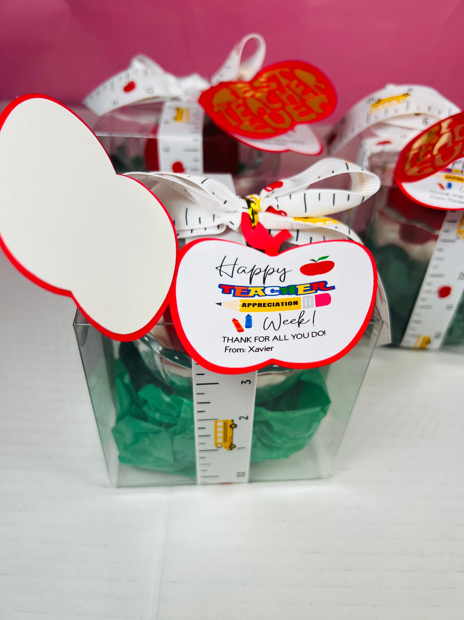 Apple Candle to give as a gift during Teacher Appreciation Week