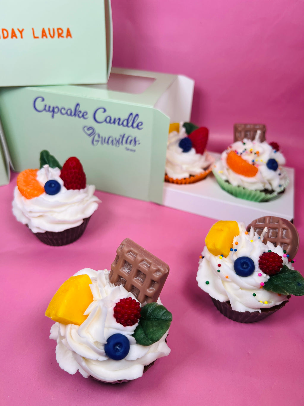 Set of 2 Cupcake Candles