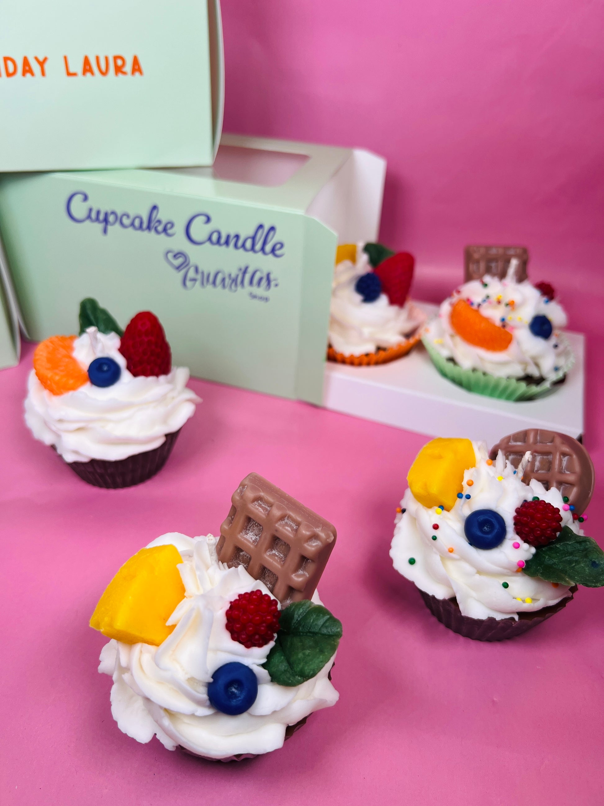 Set of 2 Cupcake Candles