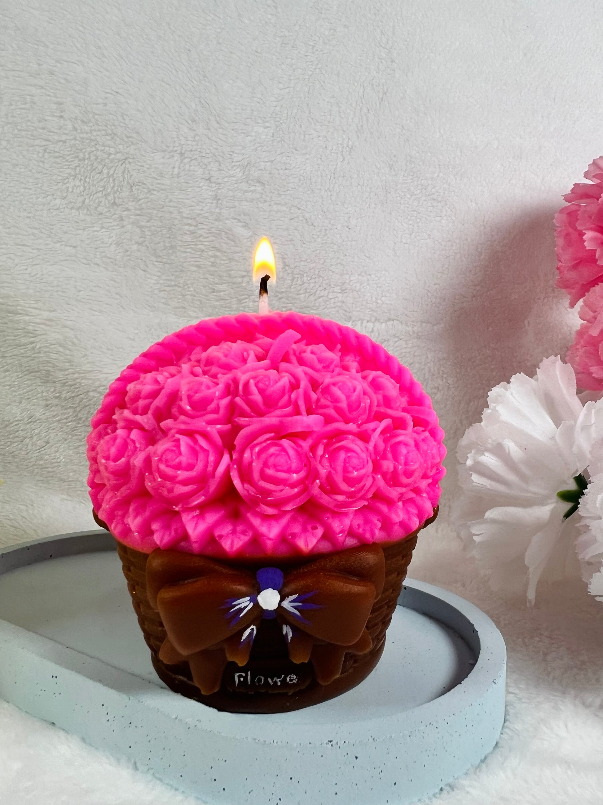 Flower Basket Candle