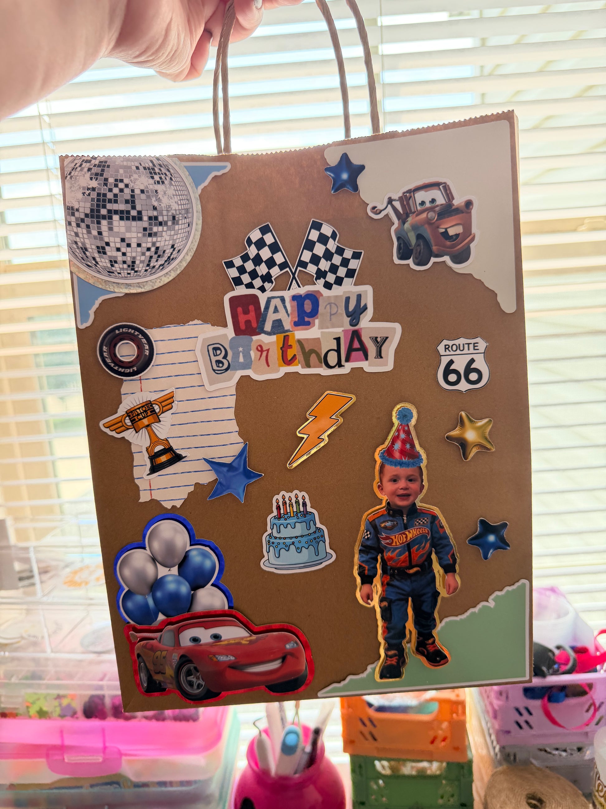 Personalized Gift Bag with Photo & Custom Theme
