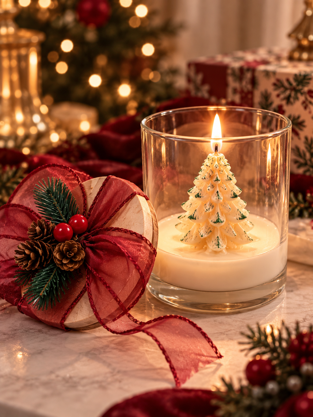 Enchanted Christmas Tree Candle
