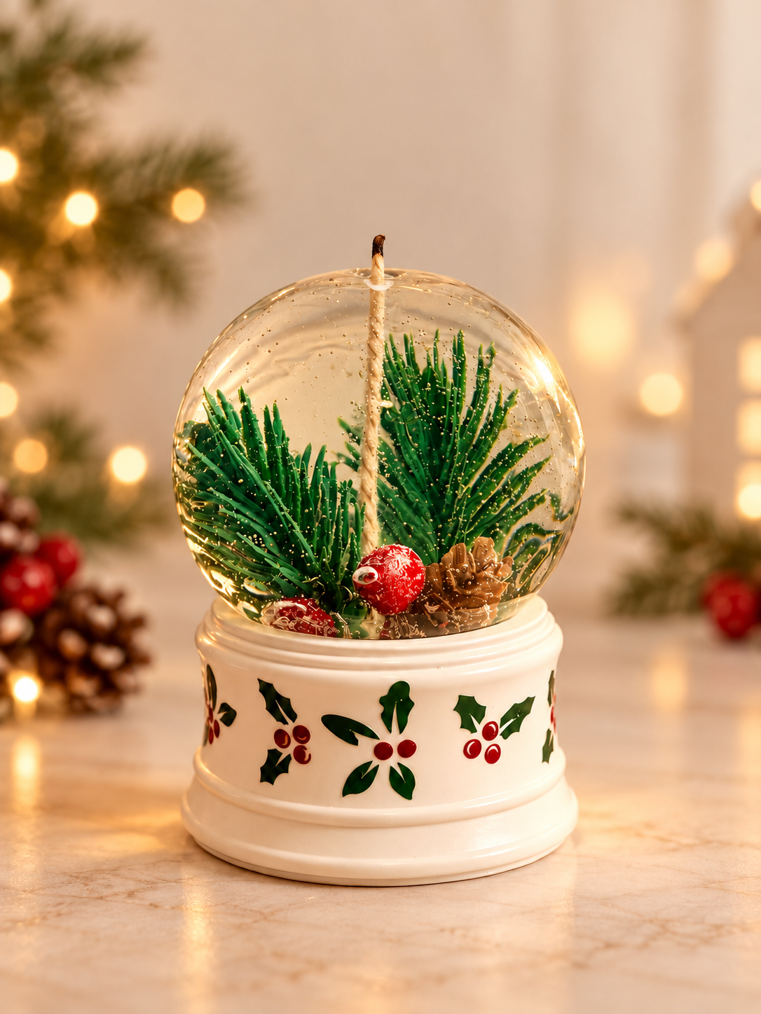 Snow Globe Candle