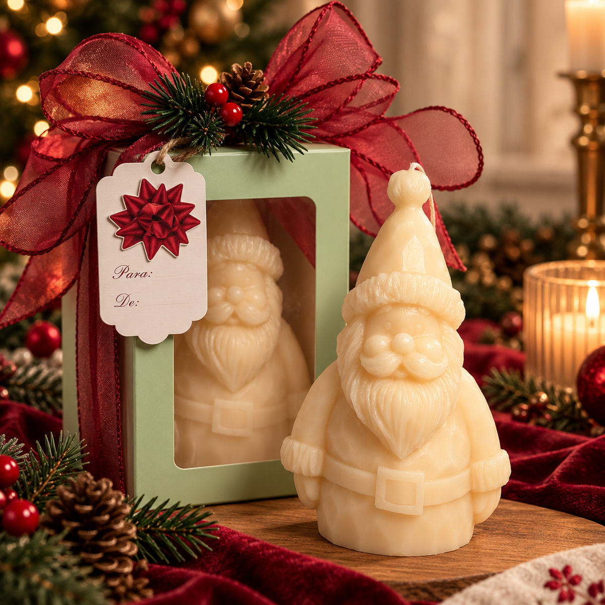 Classic Santa Candle