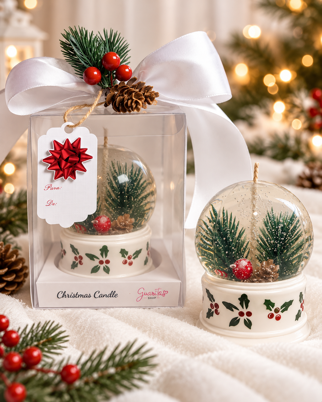 Snow Globe Candle