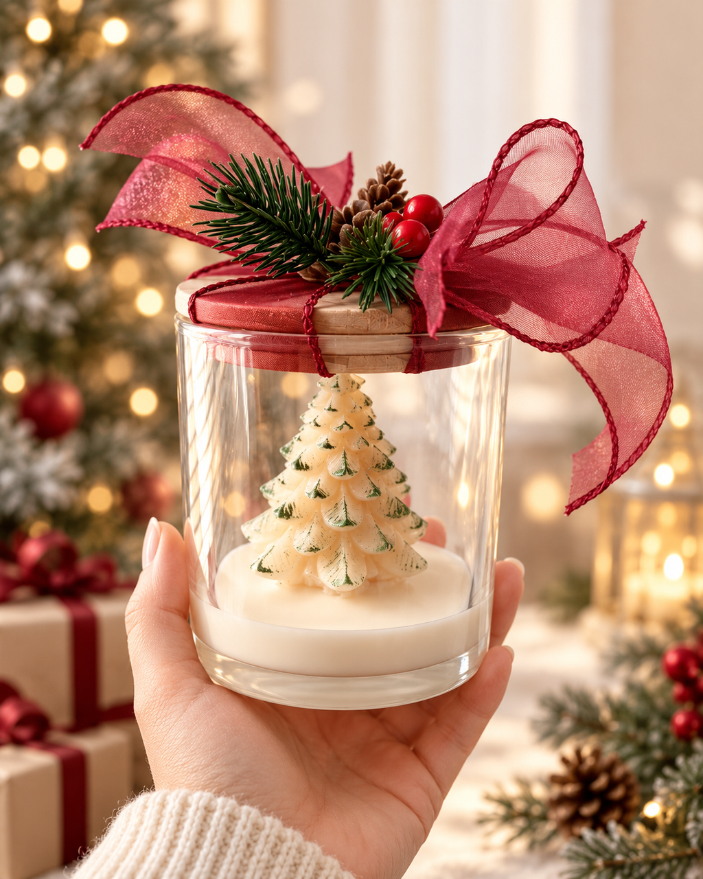 Enchanted Christmas Tree Candle