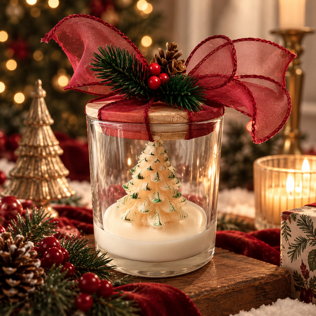 Enchanted Christmas Tree Candle
