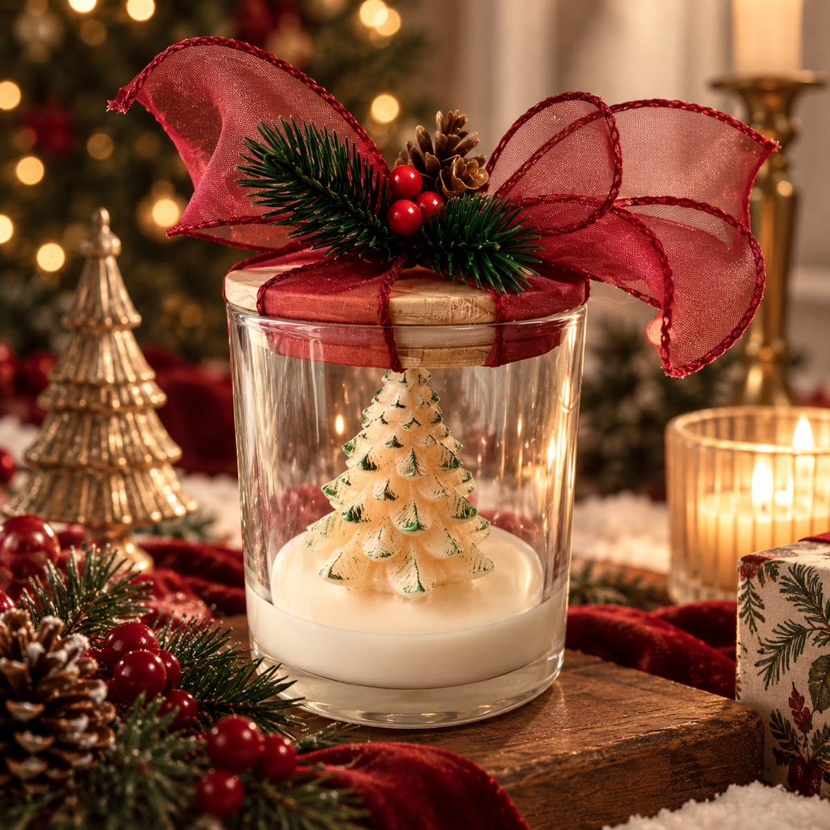 Enchanted Christmas Tree Candle