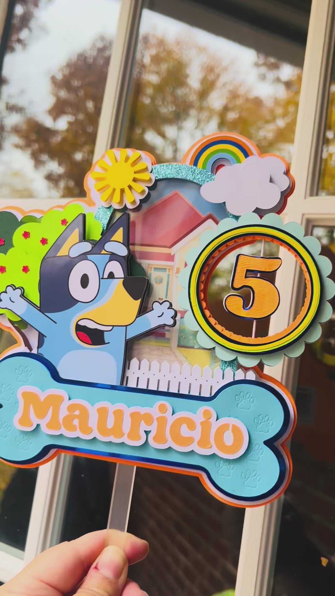 Bluey Light-Up Cake Topper