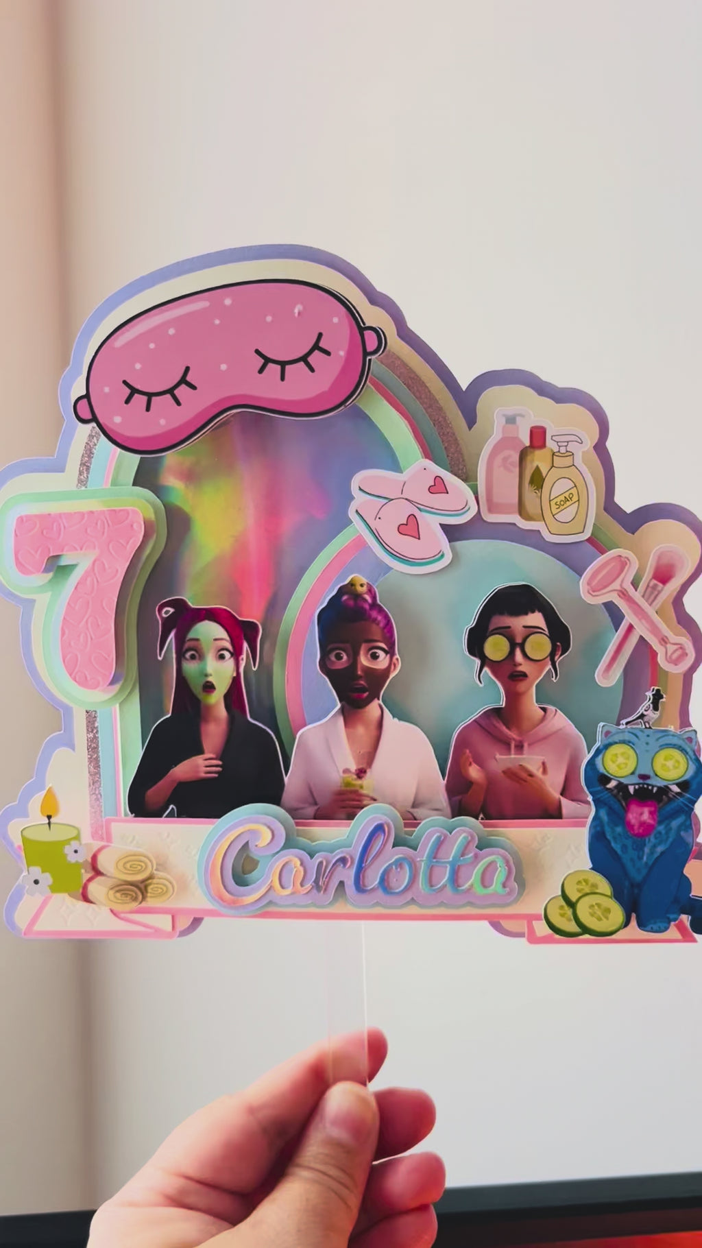 K-pop Demon Hunters Spa Style Inspired Cake Topper